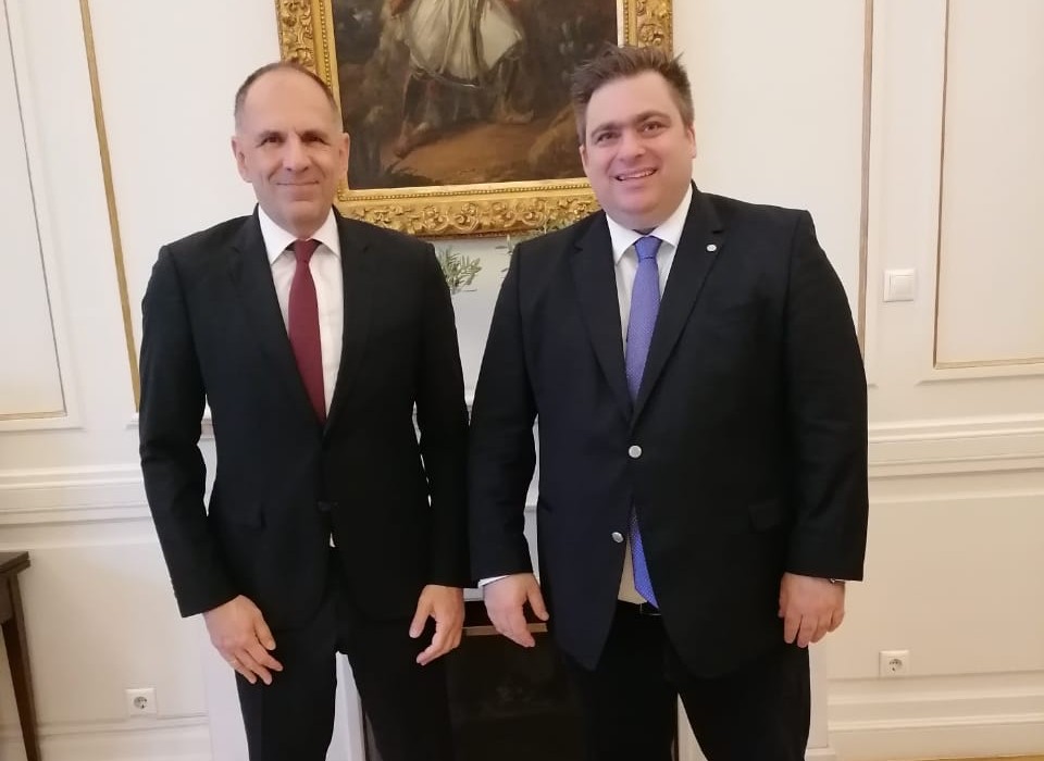 Το Επιμελητήριο Βοιωτίας προετοιμάζεται για το επόμενο Eurochambres – Συνάντηση του Προέδρου της ΚΕΕΕ κ. Γιάννη Βουτσινά με τον Υπουργό Εξωτερικών κ. Γιώργο Γεραπετρίτη