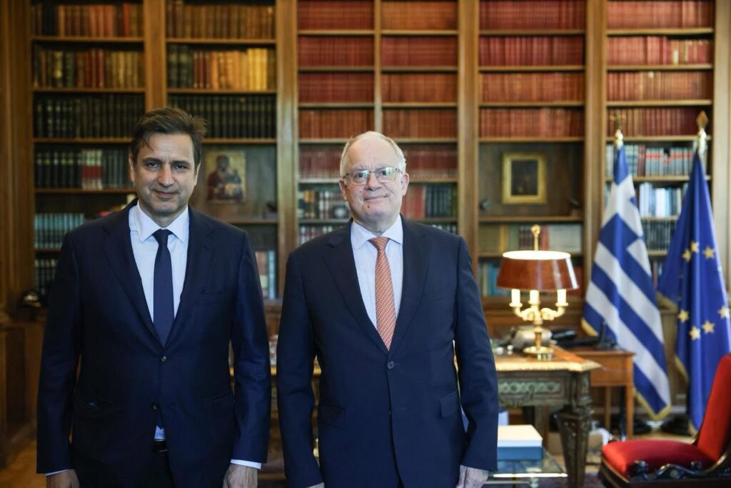 Στο Προεδρικό Μέγαρο ο Μιχάλης Στασινόπουλος – Στο επίκεντρο η ενίσχυση της ελληνικής βιομηχανίας